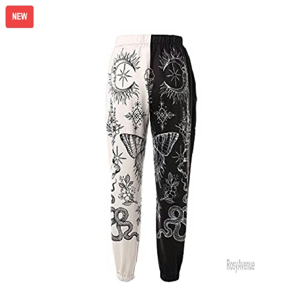 Boho Harem Pants High Waist Patchwork Sweatpants … - image 4